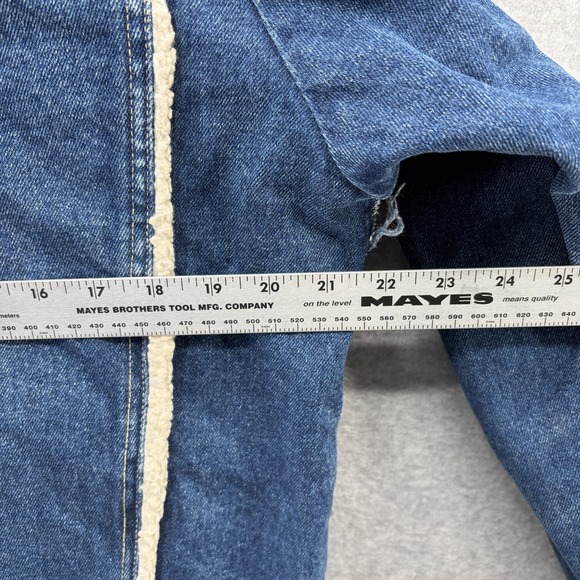 Levi's Type 1 Jeans Yuji Itadori Anime Jacket Mens Large Blue Sherpa Denim - Picture 7 of 11